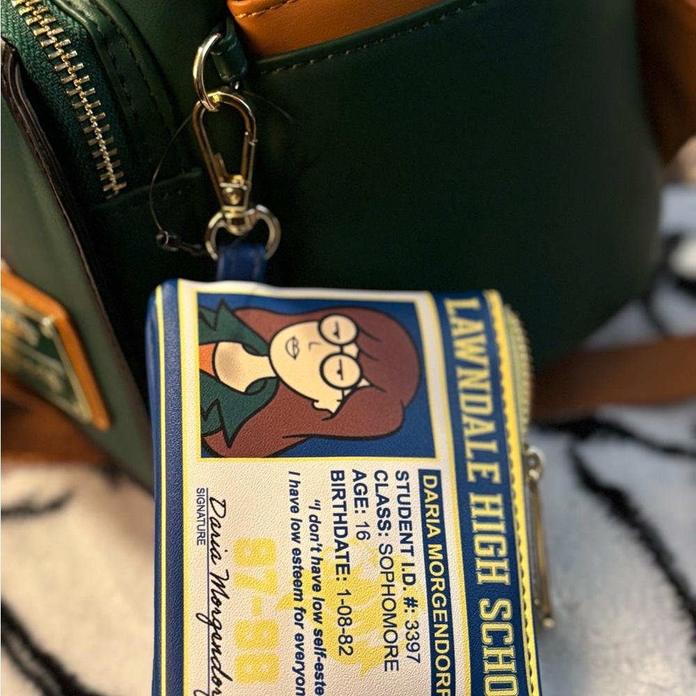 Loungefly Viacom Daria mini backpack w/coin purse - Picture 2 of 4